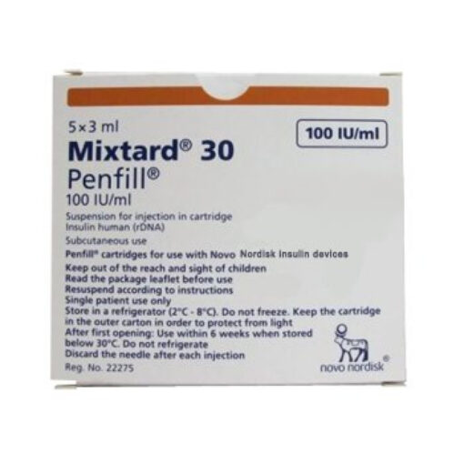 b mixtard 30 penfill 100 iu